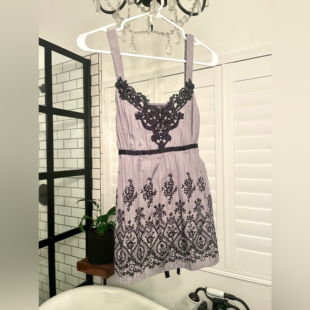 Apt. 9 Tank Top Blouse, Ribbon Tie Back, Side Zip